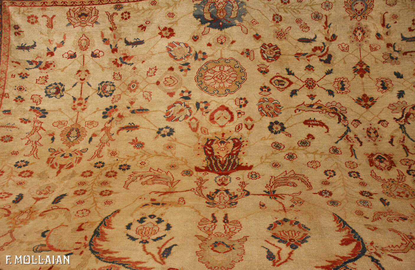 A Massive Antique Persian Mahal Ziegler Gallery Size Carpet n°:97068721